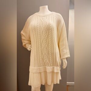 The Delphine Sweater Twofer Mini Dress
By Anthropologie